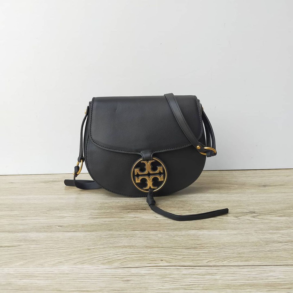 tory burch miller metal saddle bag