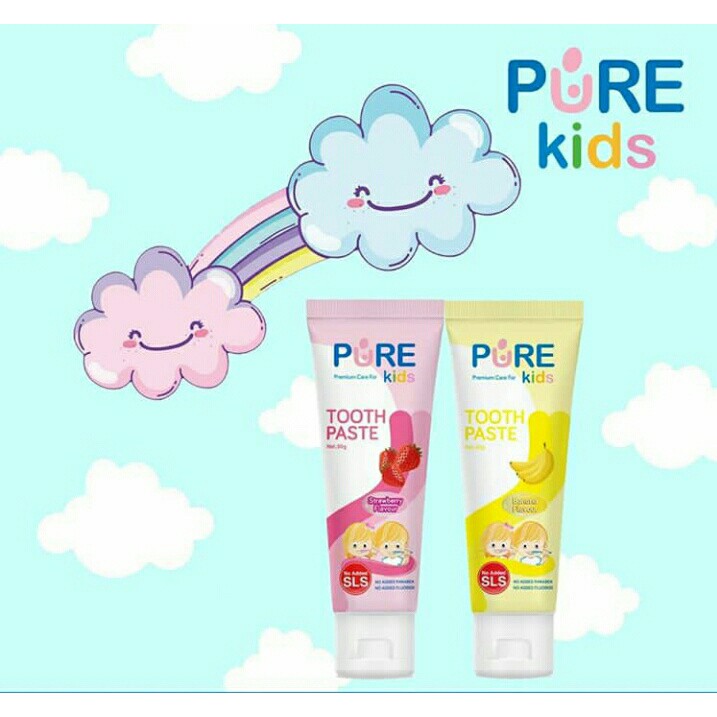 Jual PURE Kids Toothpaste - Pasta Gigi Anak 50gr | Shopee Indonesia