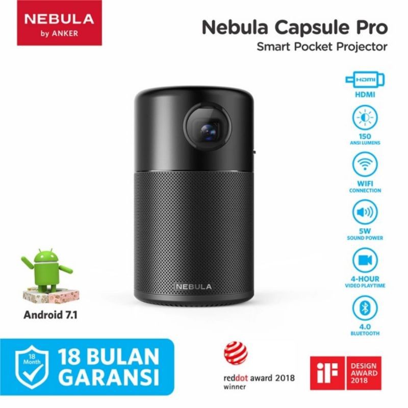 【ジャンク品】ANKER Nebula Capsule II プロジェクター ジャンクANKER Nebula Capsule II ポータブルプロジェクター