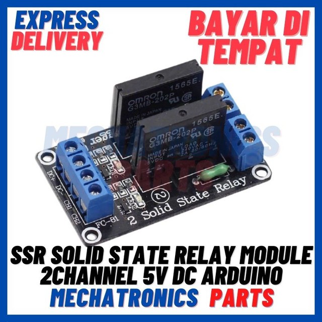 Jual [REL-9022] SSR SOLID STATE RELAY MODULE 2 CHANNEL 5V DC FOR ...