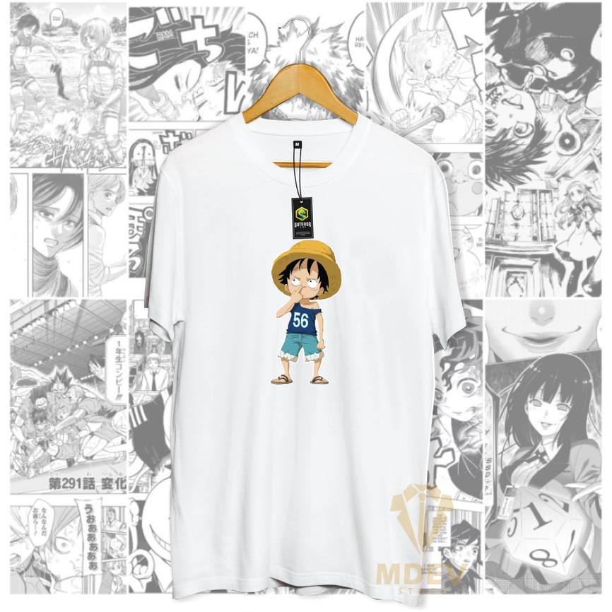 Jual One Piece Kaos Luffy Ngupil Anime Onepiece Wibu Keren Mdev