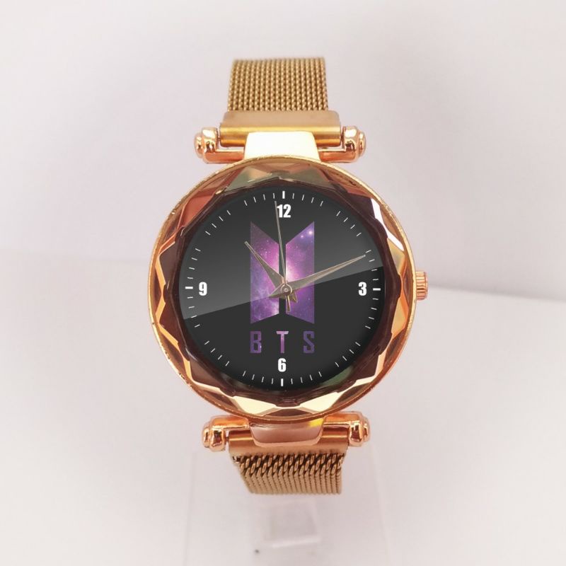 Jual Jam Tangan Magnet Logo BTS Edition | Shopee Indonesia
