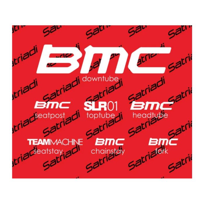 Jual Stiker Frame Sepeda Sticker Custom BMC TEAM Machine | Shopee Indonesia