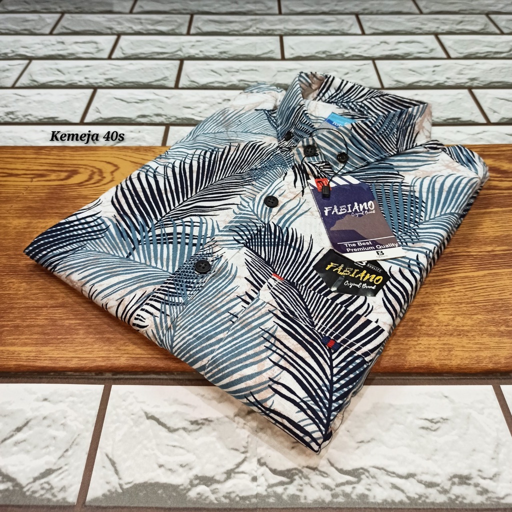 Jual Supplier kemeja pria cowok casual lengan pendek motif biru tua ...