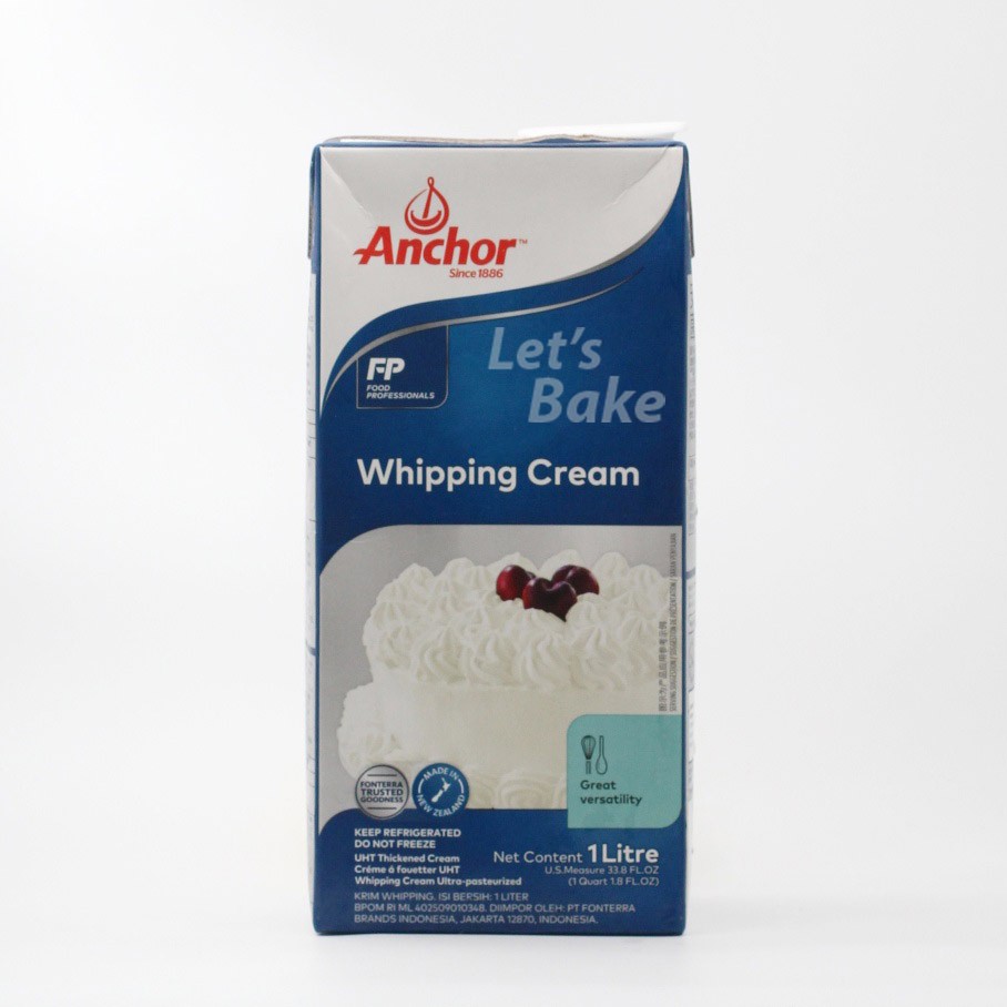 Jual Anchor Whipping Cream 1 LTR Halal Premium Shopee Indonesia