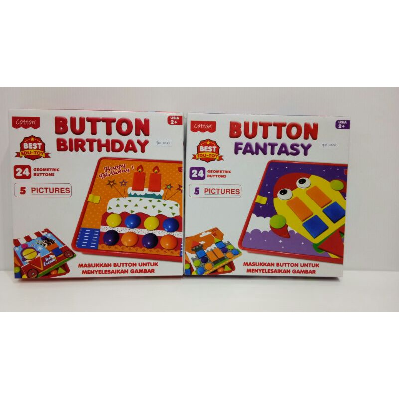 Jual GEOMETRIC BUTTONS /BUTTON BIRTHDAY & FANTASY | Shopee Indonesia