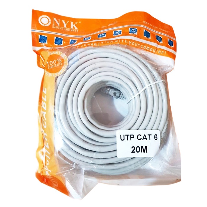 Jual Kabel LAN 20 Meter Kabel LAN Cat 6 Kabel UTP RJ45 | Shopee Indonesia