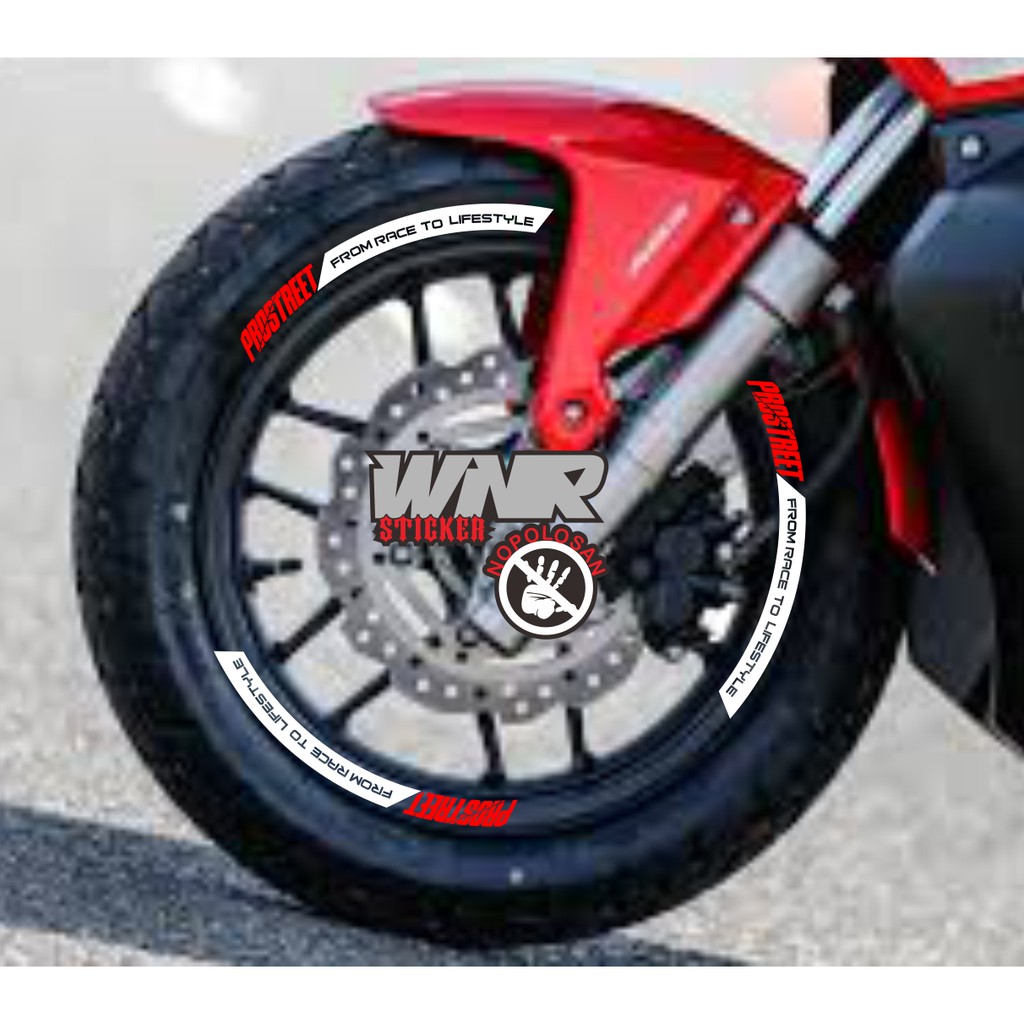 Jual Sticker velg pro street lis velg aerox pcx lexi genio pro street ...