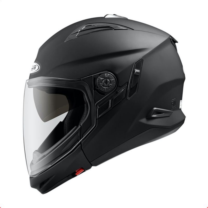 ZEUS HELMET ZS 613C MATT BLACK MODULAR CROSSOVER DOUBLE VISOR HELM ZEUS 