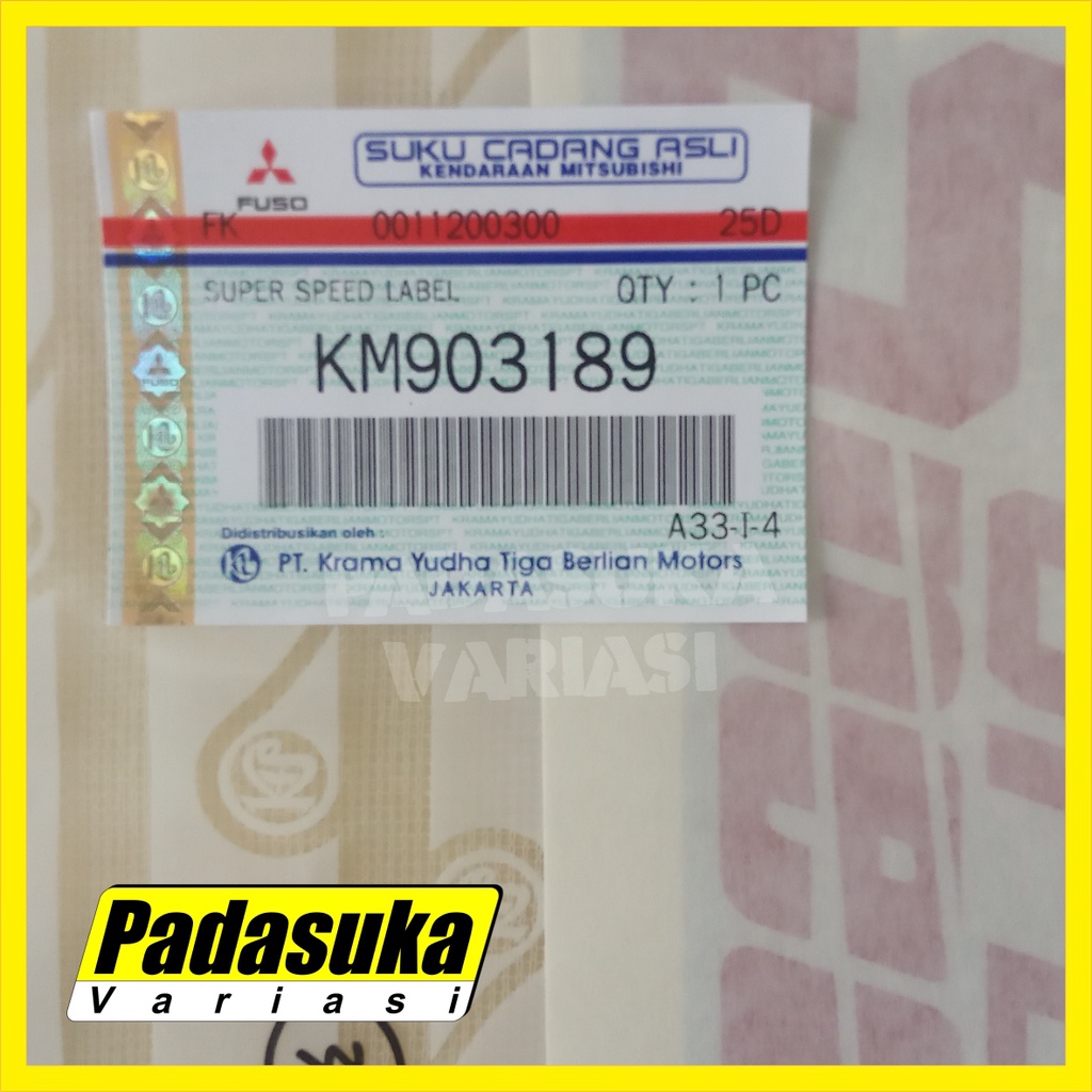 Jual Stiker Super Speed Canter Orisinil KM903189 BUKAN Stiker Super HD ...