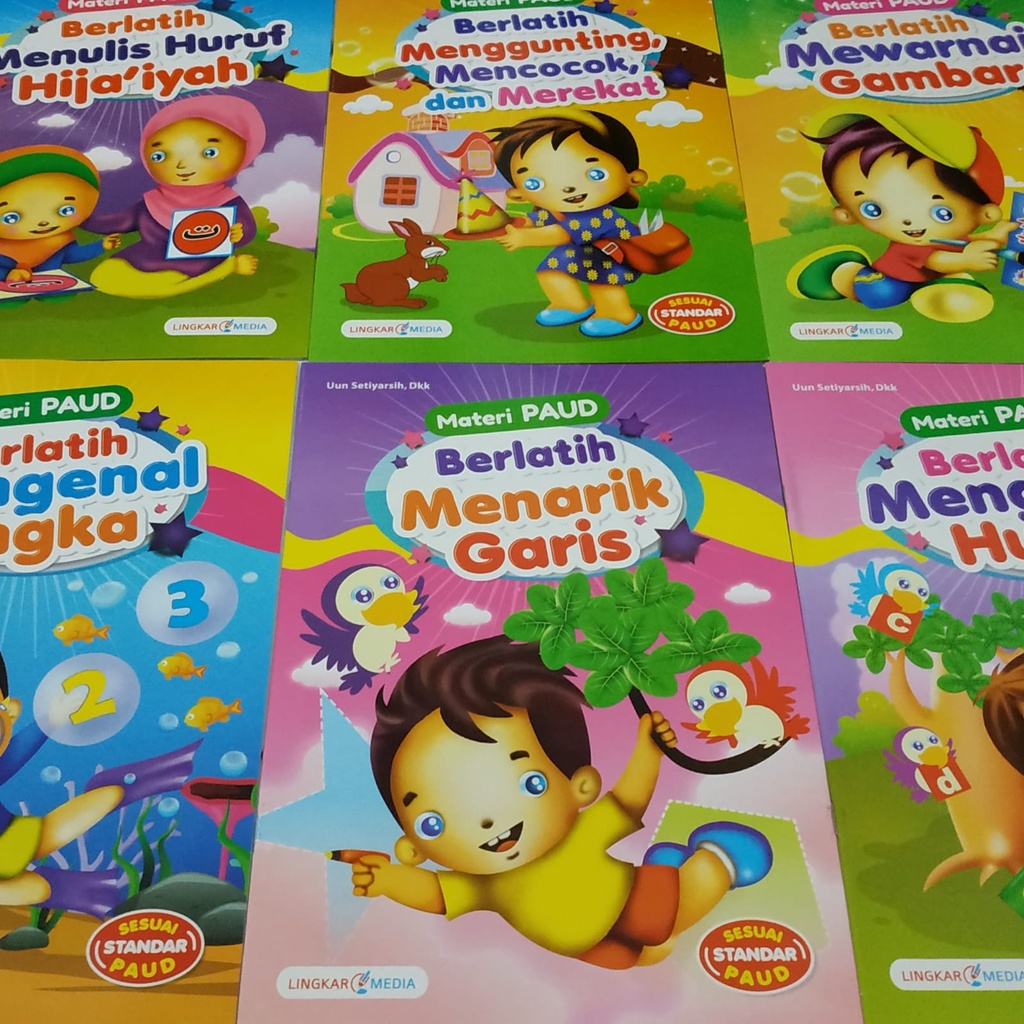 Jual Buku Materi PAUD Lengkap 1 Paket Set Isi 6 Buku Standar Pendidikan ...