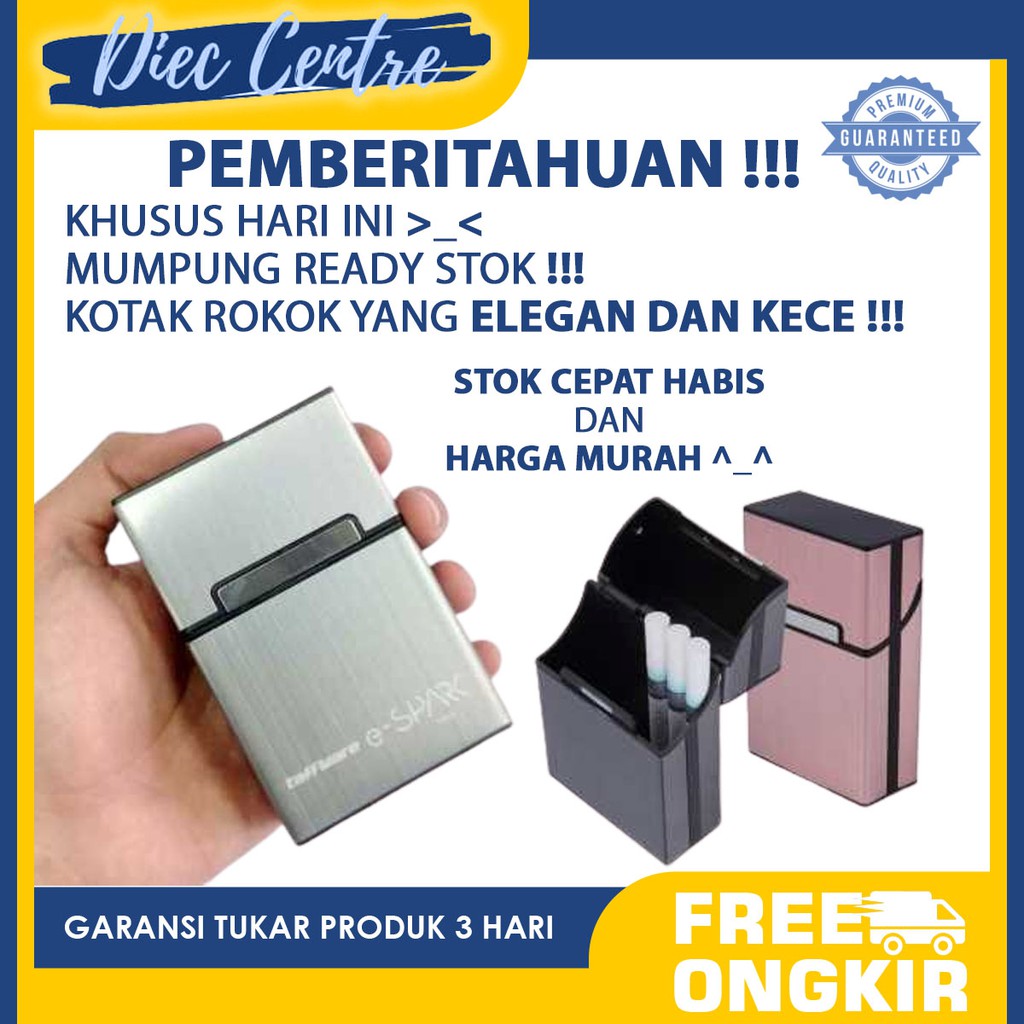 Jual Kotak Bungkus Rokok Wadah Roko Roko Elegan Aluminium | Shopee ...