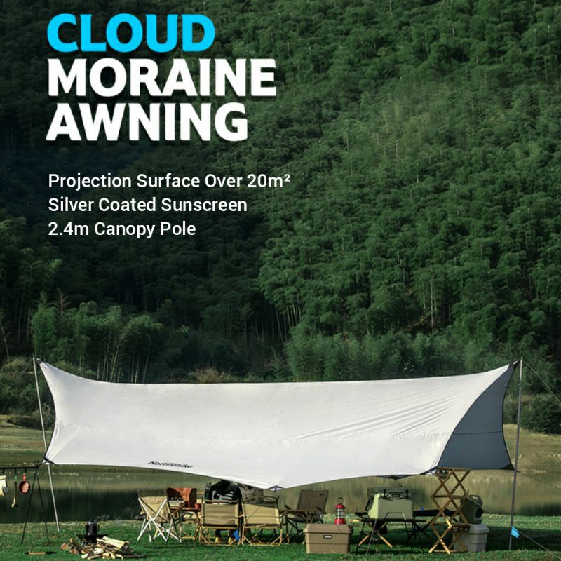 Jual FLYSHEET CLOUD MORAINE AWNING NATUREHIKE NH19TM004 WATERPROOF