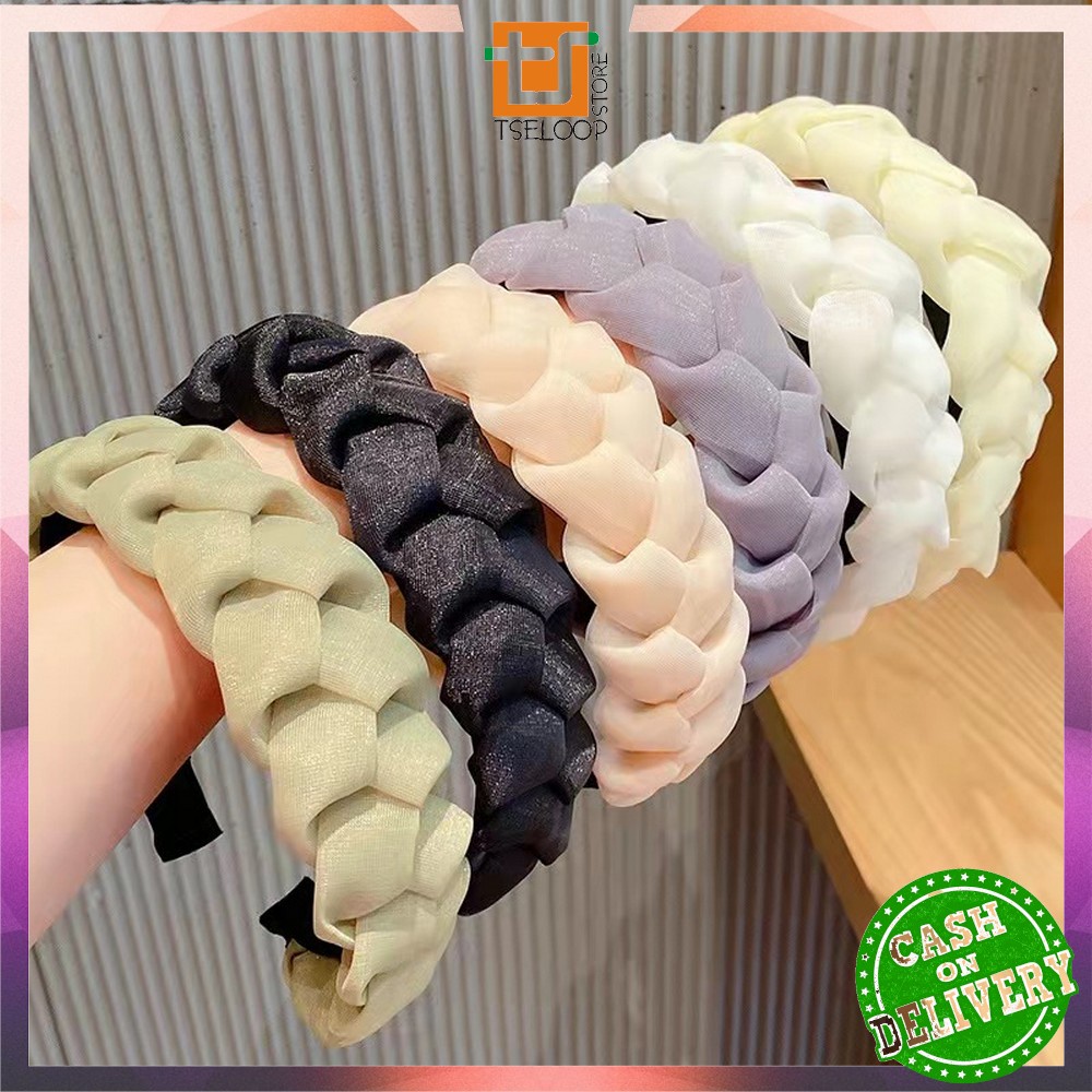 Jual OFM-C530 Bando Kepang Wanita Scrunchie / Bandana Nagita Organza ...