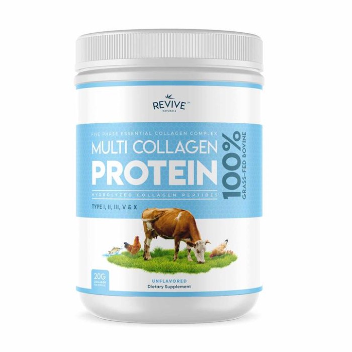 Jual REVIVE NATURALS MULTI COLLAGEN HYDROLYZED PROTEIN POWDER 400GR ...