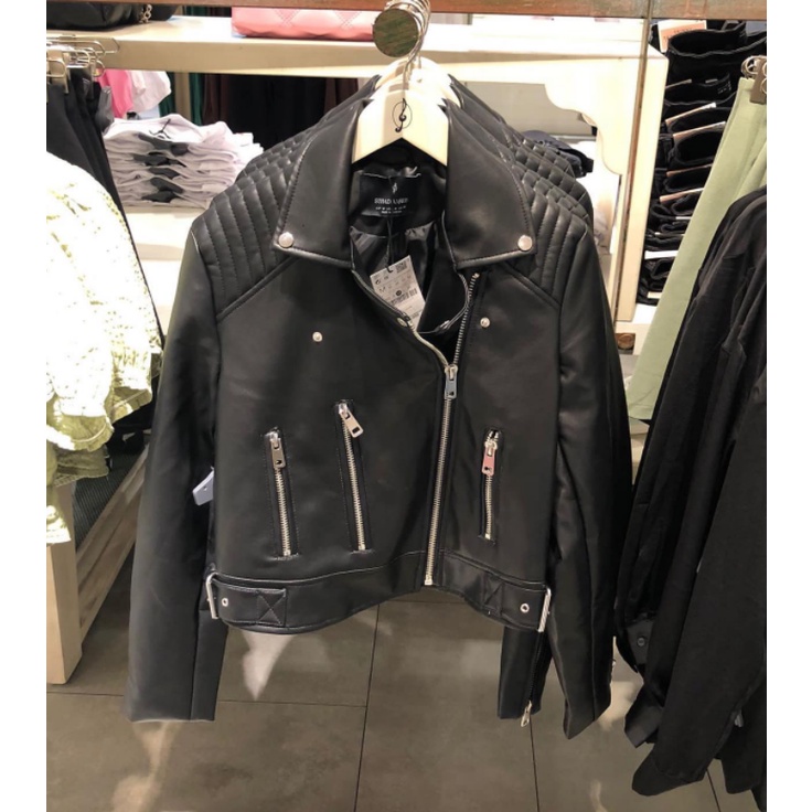 Jual Stradivarius bikers jacket jaket wanita Stadiv Originial
