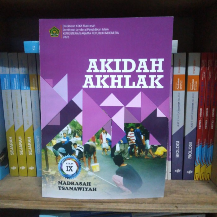 Jual BUKU AKIDAH AKHLAK MTs Kelas 9 KEMENAG Original BOOK | Shopee ...