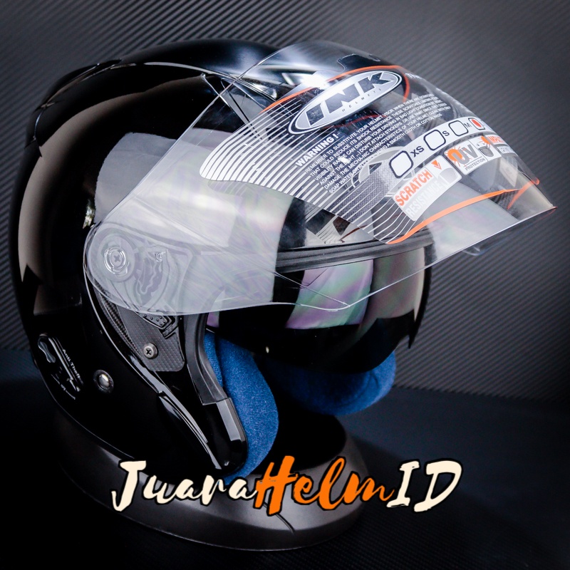 Jual INK HELM Metro2 SOLID / BLACK METALIC / Metro-2 / HALF FACE ...