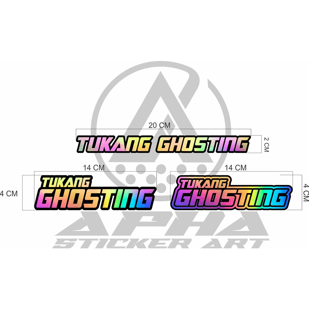 Jual STIKER STICKER CUTTING VIRAL KATA KATA TUKANG GHOSTING HOLOGRAM ...