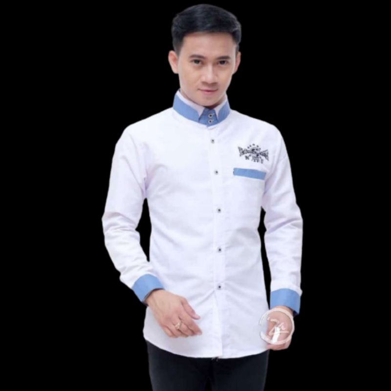 Jual Kemeja Koko Nu Doble Kerah Kerah Dobel Baju Koko Nu Bordir