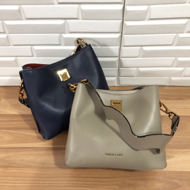 Charles & keith wavy strap sales handbag