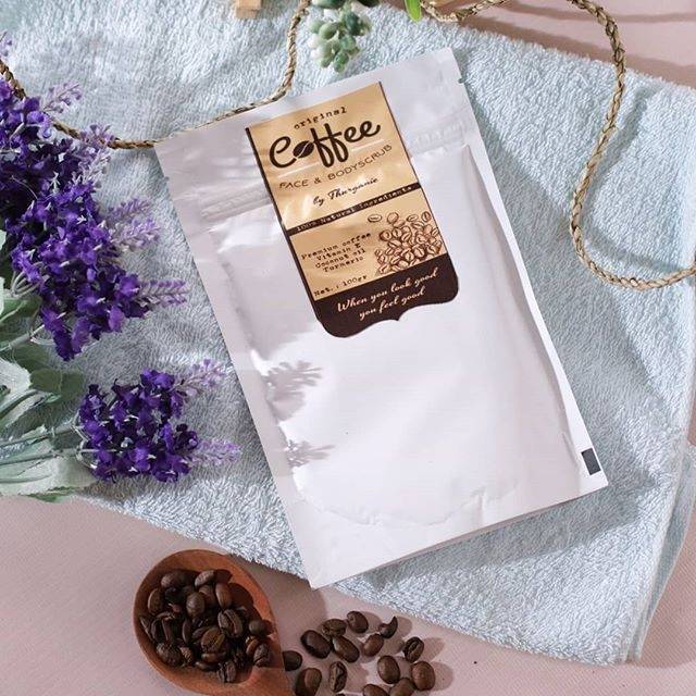 Jual Face and body scrub coffee tumeric thurganic isi 100 gram untuk