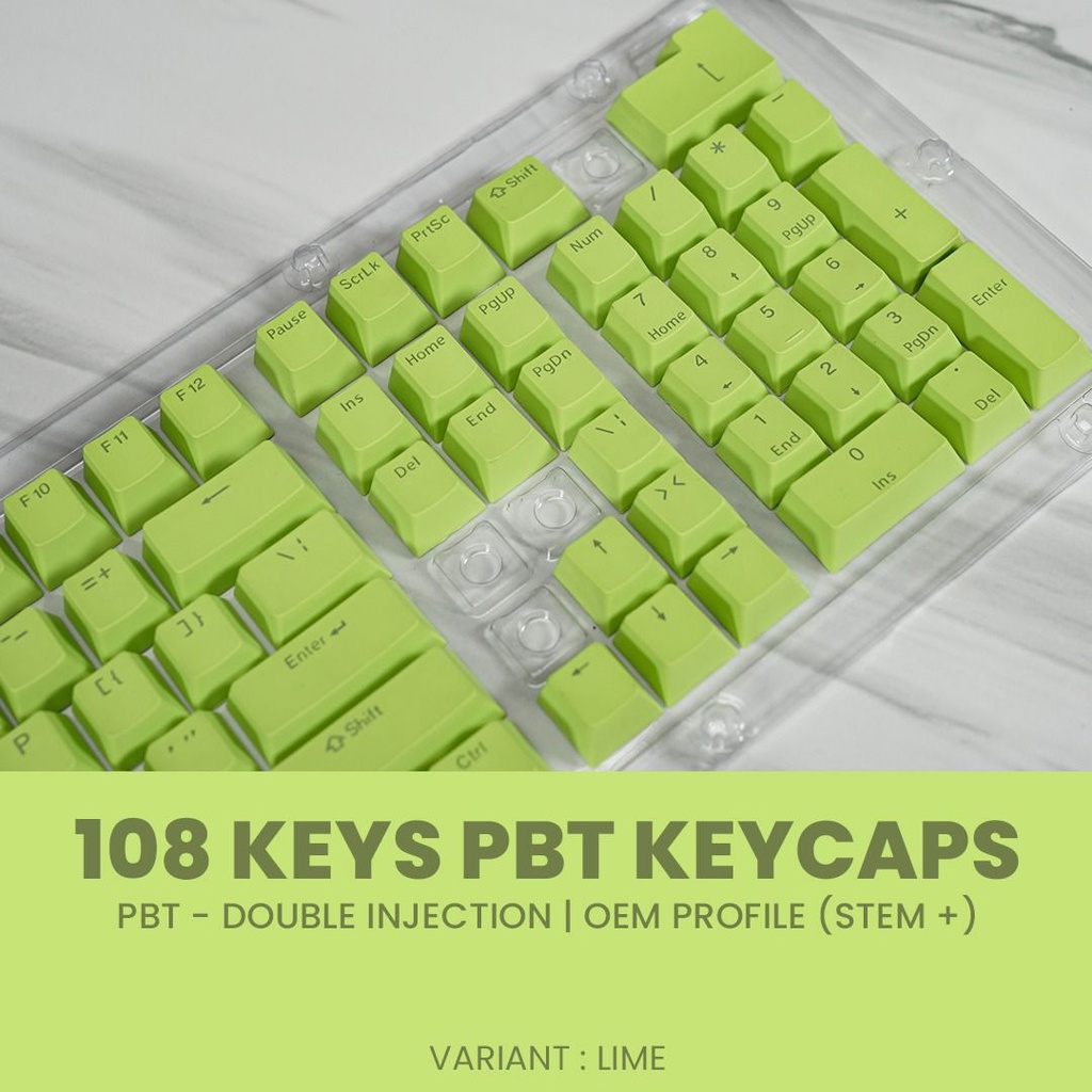 Jual TOMBOL MECHANICAL KEYBOARD TUTS PBT KEYCAPS DOUBLE INJECTION ...