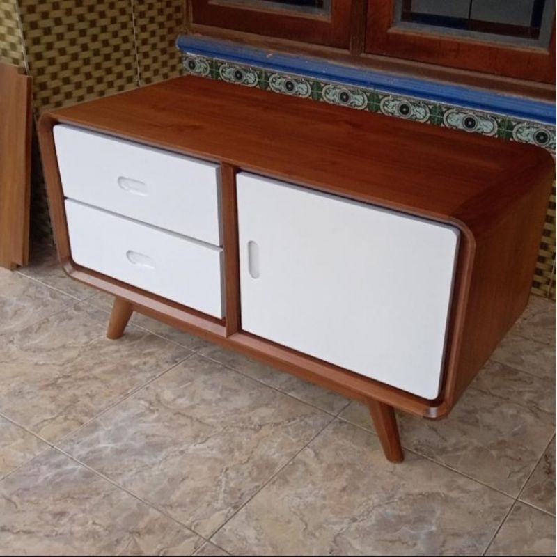 Jual Meja Tv Minimalis Kayu Jati Shopee Indonesia