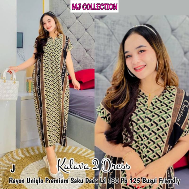 Jual kalava 2 DRESS//homedress kekinian//ori by MJ solo | Shopee Indonesia