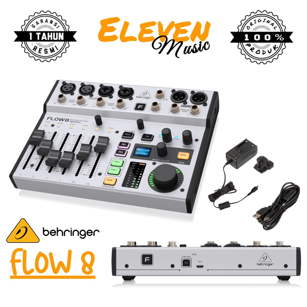 Jual Behringer FLOW-8 8-Input Digital Mixer With Bluetooth | Shopee ...