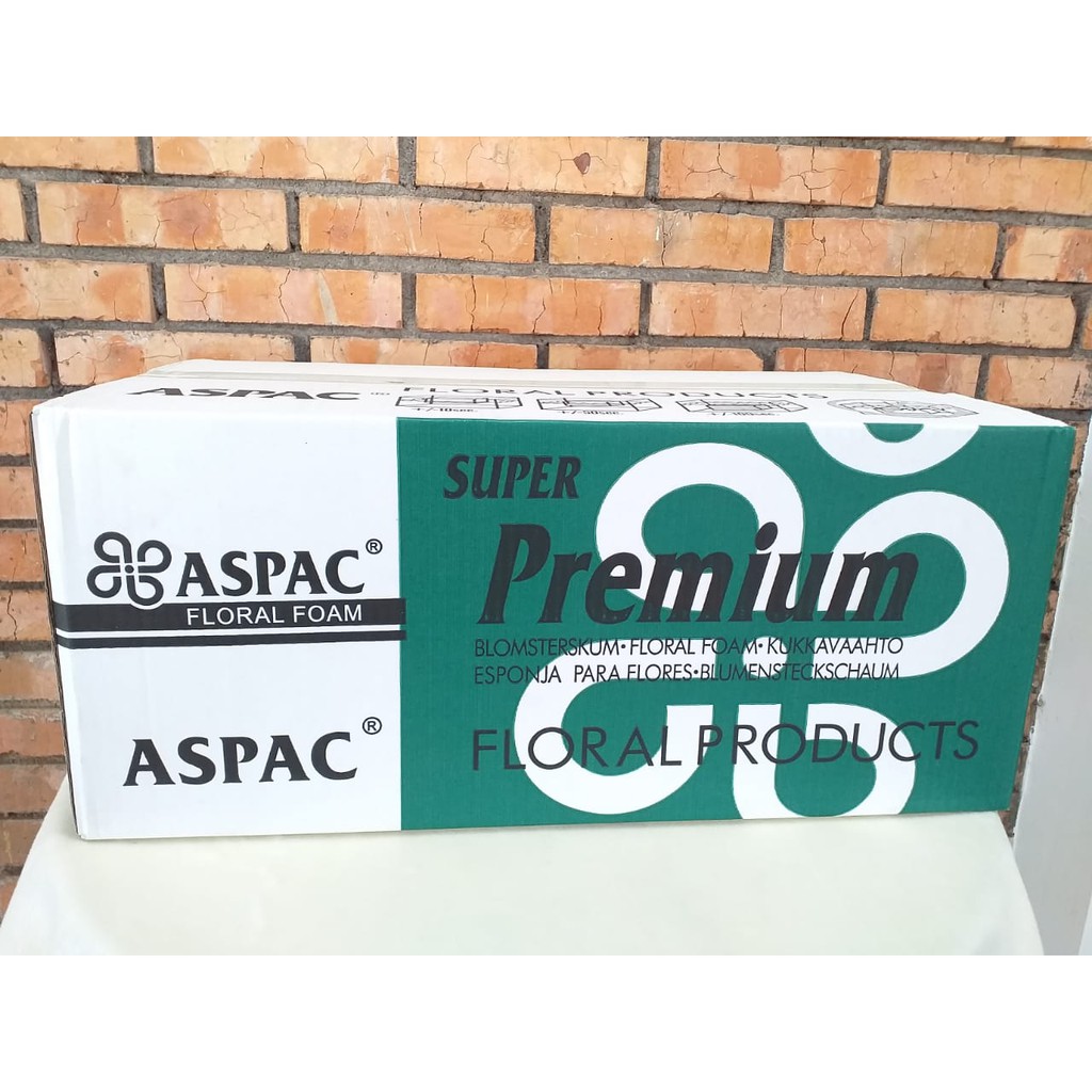 Jual Floral Foam Basah Aspac Premium PerKardus ( Isi 20 pcs ) Shopee Indonesia