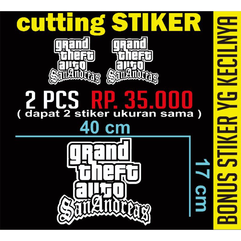 Jual cutting stiker logo GTA | Shopee Indonesia