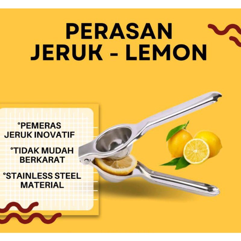 Jual Alat Peras Jeruk Stainless Steel / Lemon Juicer Orange Extractor ...
