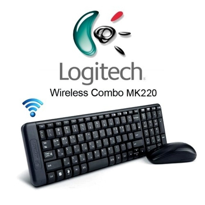Jual Logitech Wireless MK-220 Combo (KEYBOARD+MOUSE) Origional Promo ...