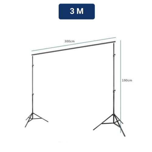 Jual Portable Background Stand Midio 3M untuk Background Studio Foto ...