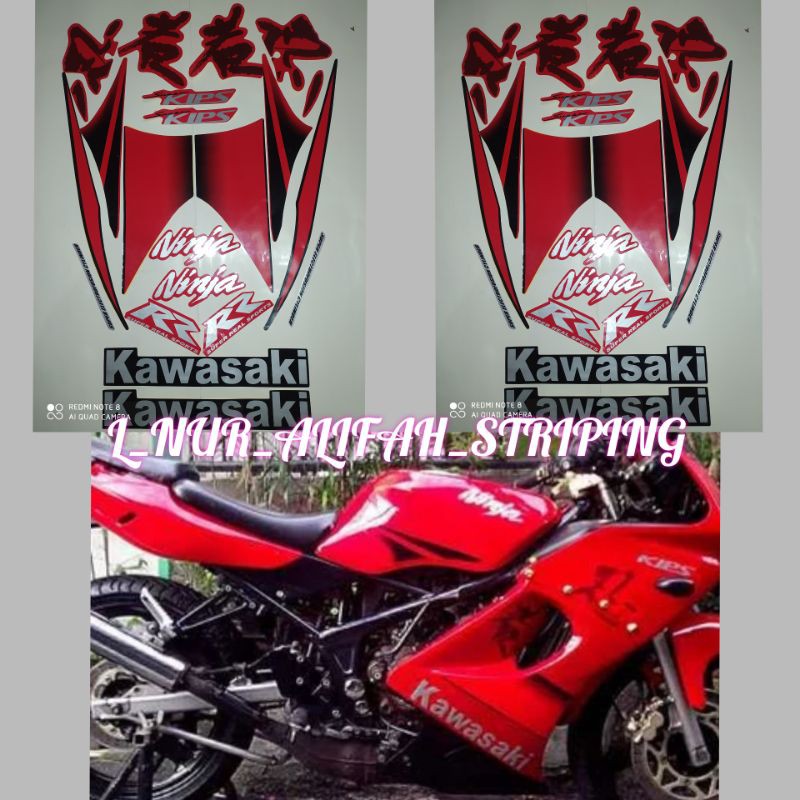 Jual STIKER STRIPING LIS LES POLET BODY MOTOR KAWASAKI NINJA RR 2010 ...