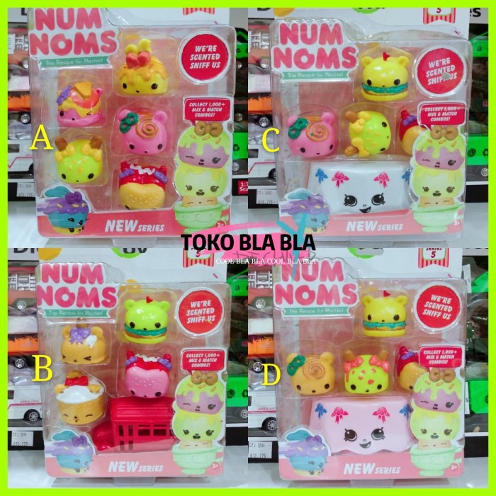 mainan cewek anak perempuan num noms series shopkins squishy lol