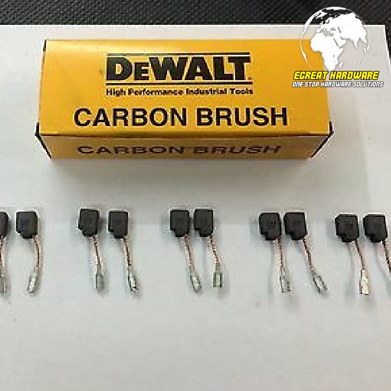 Carbon Brushes For DEWALT D25600K Rotary Hammer – 6x10x24mm (2.4"x3.9"x9.4") – With Automatic Stop Feature, Replacement Pair
