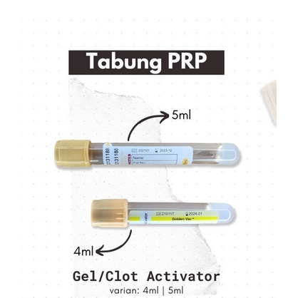 Jual tabung prp 5 ml gel cloth activator.NG.IN | Shopee Indonesia