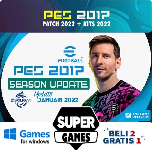 Jual PES 2017 PATCH 2023 + LIGA BRI - PC LAPTOP GAMES