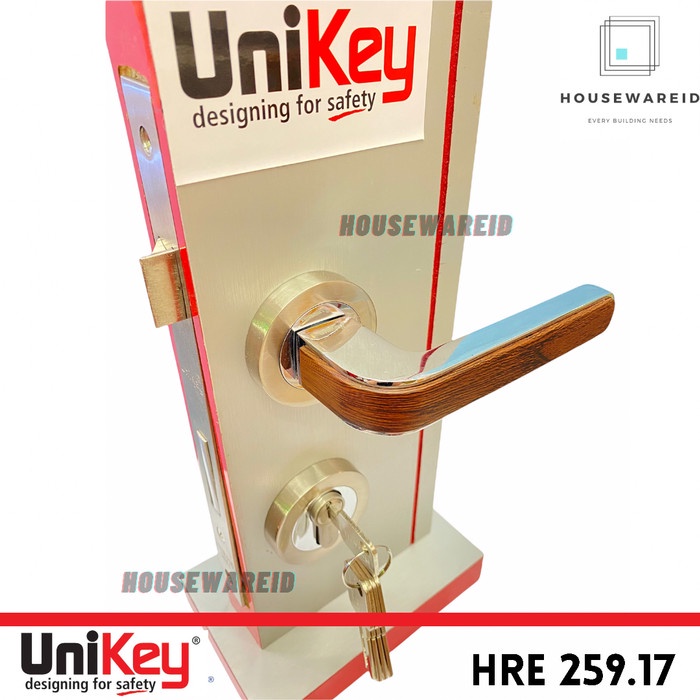 Jual Paket Handle Pintu Set Unikey Hre 259.17 Original, Gagang Handel ...