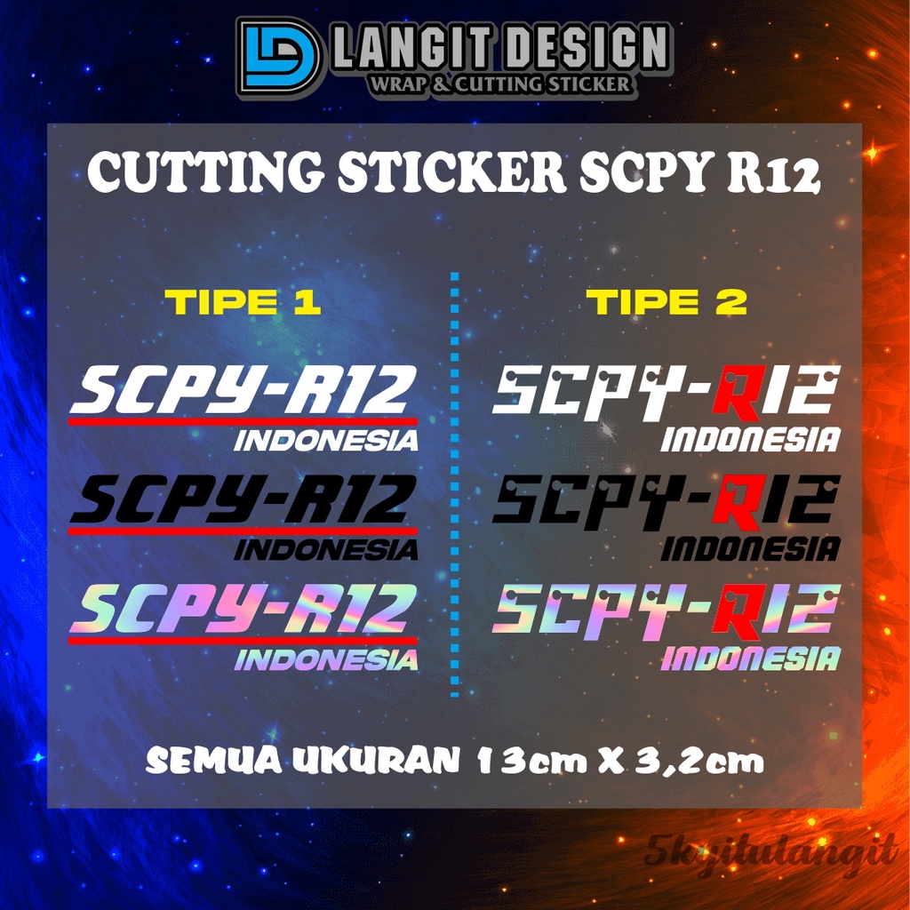 Jual Stiker SCPY R12 | Shopee Indonesia