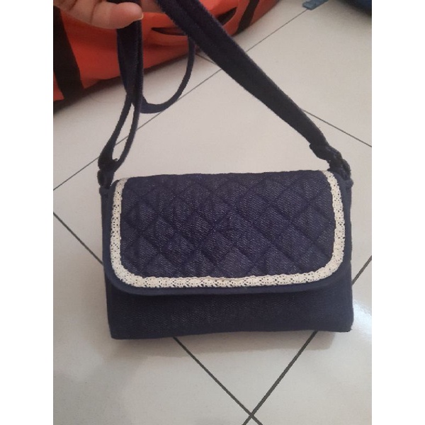 Naraya denim sling discount bag