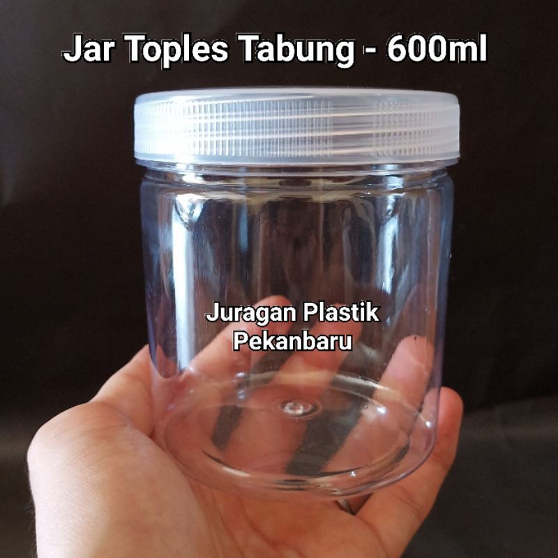 Jual Toples Jar Plastik Silinder 600ml Botol Toples Tabung Tinggi Untuk Kue Snack 600 Ml 500 3142