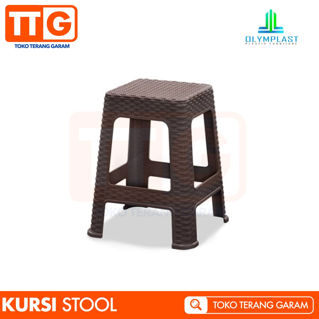 Jual Olymplast Kursi Bangku Chair Bakso Dingklik Square Stool Rattan