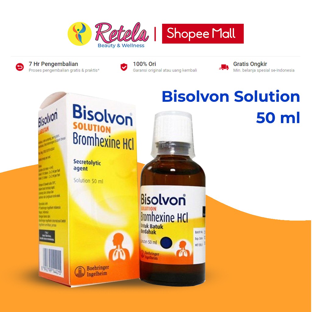 Jual Bisolvon Solution 50 Ml / Obat Batuk Dan Flu | Shopee Indonesia