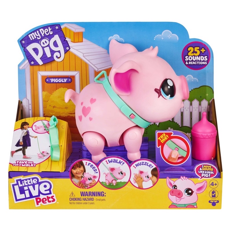 Jual Mainan Binatang Little Live Pets My Pet Pig S1 Single Pack (Piggly ...