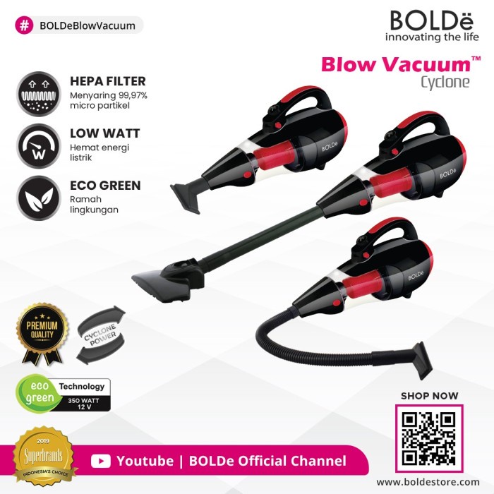 Jual Bolde Super Hoover Cyclone Black ( Vacuum Cleaner ) Shopee Indonesia