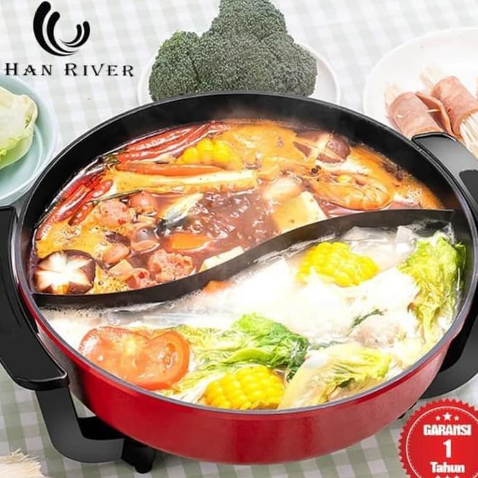 Jual Panci Sukiyaki Hotpot Dual Electric / Han River Panci Suki ...