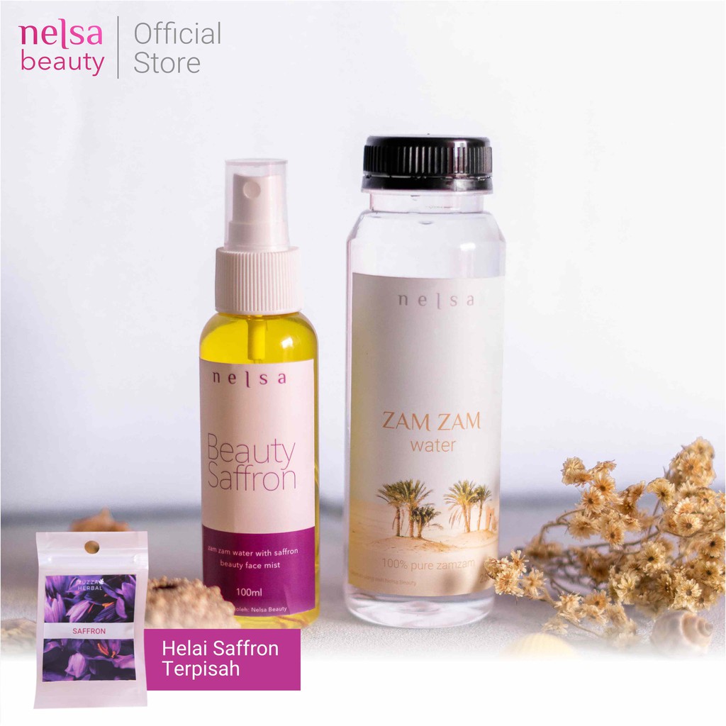 Jual Safron Face Mist Dengan Air Zam Zam Paket Bundle Spray 100ml dan